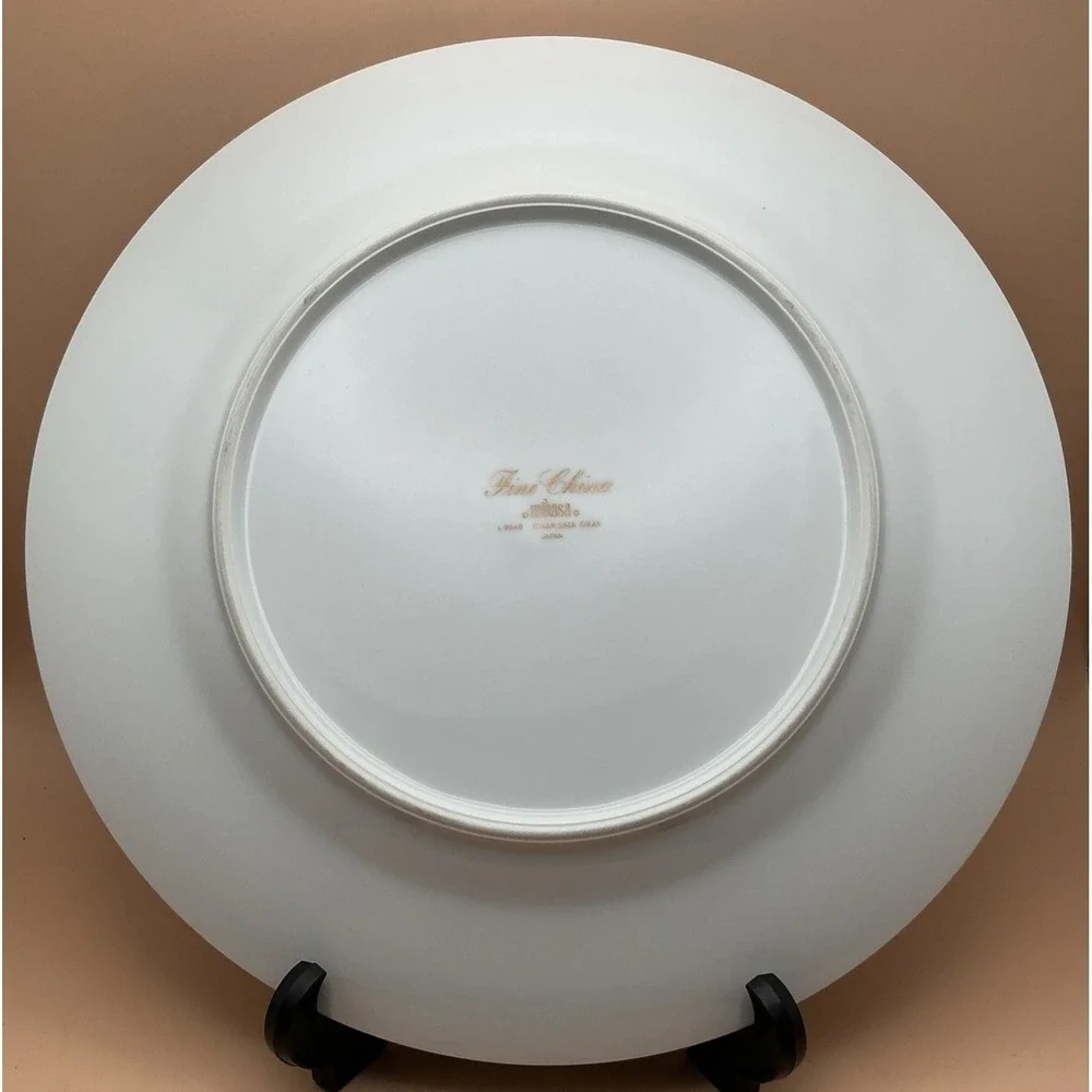 Vintage Mikasa Gray L9049 Dinner Plate 10 5/8